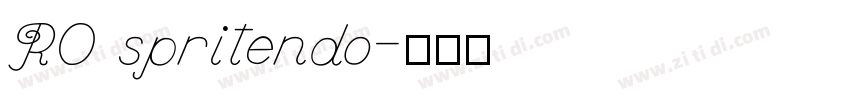 RO spritendo字体转换
